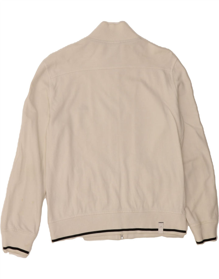ADIDAS Womens Tracksuit Top Jacket UK 38/40 Medium White Cotton Vintage Adidas and Second-Hand Adidas from Messina Hembry 
