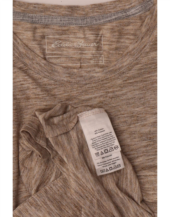 T-shirt da uomo Eddie Bauer Top in cotone chiazzato beige medio