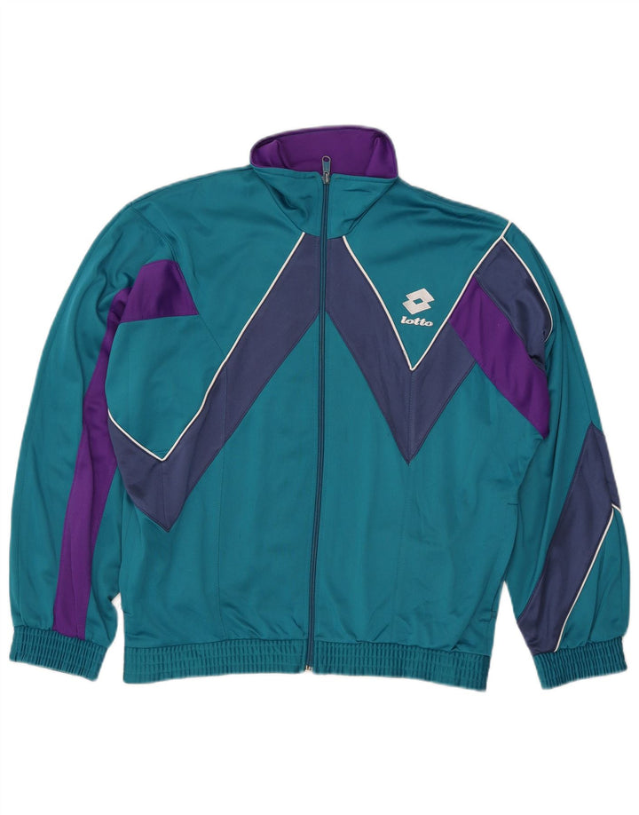 Giacca da ginnastica da uomo LOTTO piccola blu color block