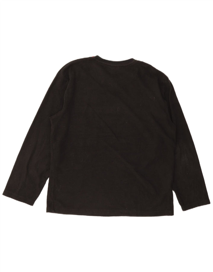 Maglione in pile da uomo IZOD grande poliestere nero