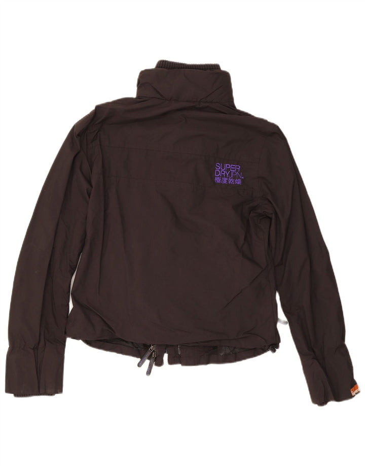 Giacca a vento da donna SUPERDRY UK 14 grande nylon nero