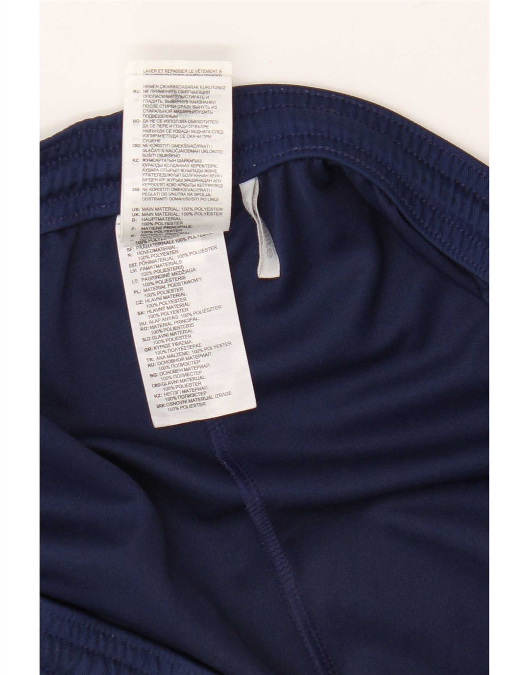Pantaloncini sportivi Adidas Climalite da uomo di grandi dimensioni in poliestere blu navy