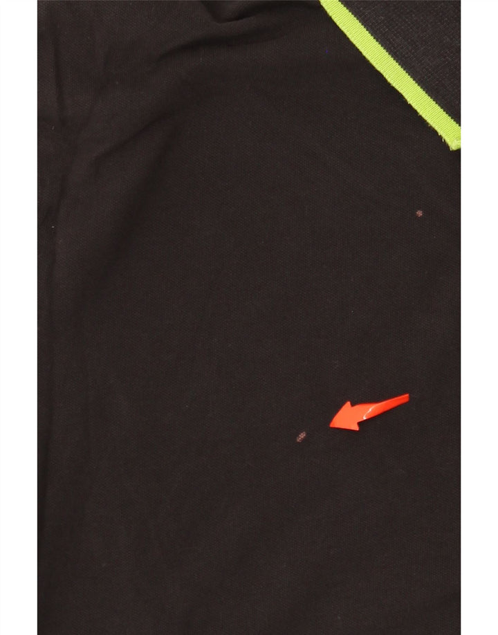 Polo da uomo CHAMPION grande in cotone nero
