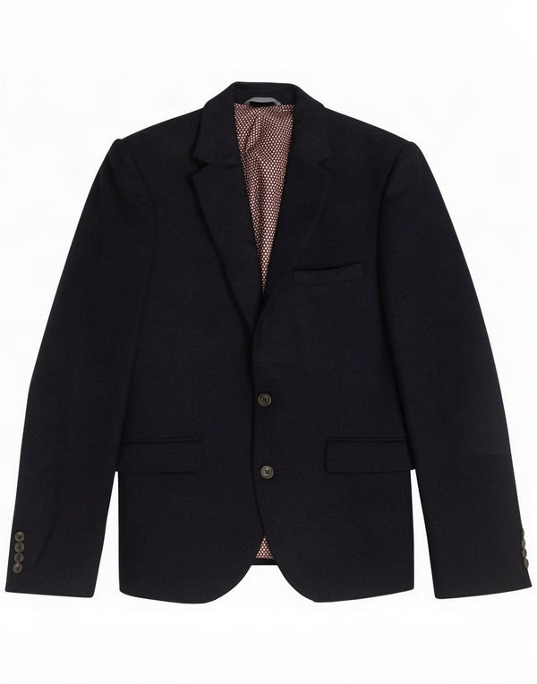 Marks & Spencer Giacca corta da uomo a 2 bottoni UK 40 Large Blu navy