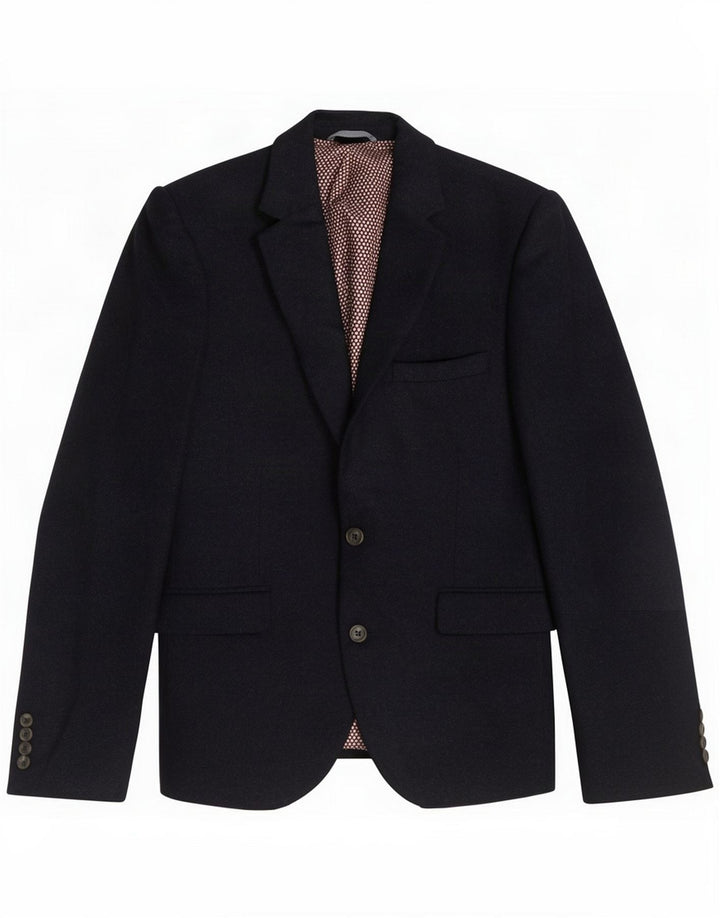 Marks & Spencer Giacca corta da uomo a 2 bottoni UK 40 Large Blu navy