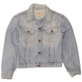 Guess Giacca di jeans da donna UK 14 Large Blu Cotone