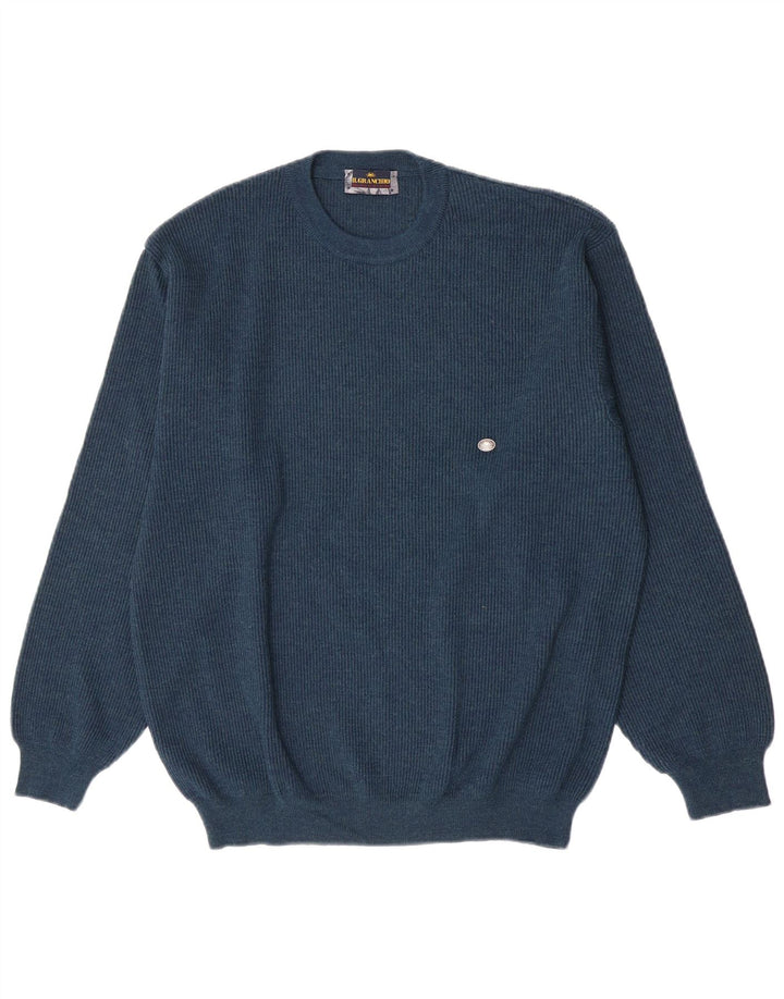 Maglione maglione girocollo da uomo Il Granchio grande blu navy