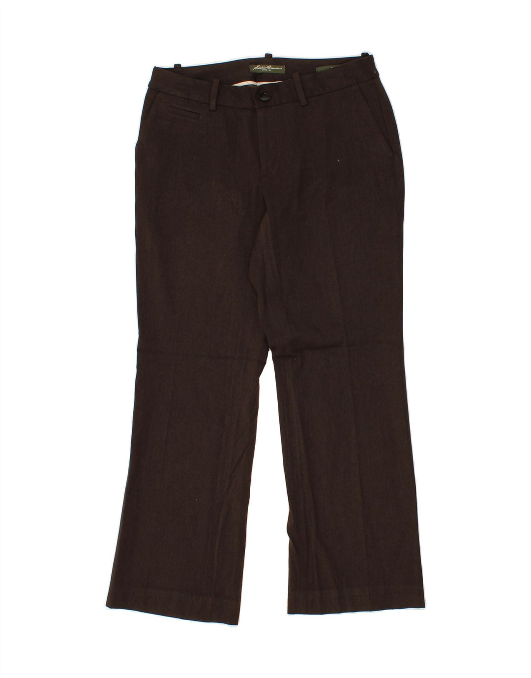 EDDIE BAUER Womens Blakely Fit Casual Trousers US 6 Medium W30 L29 Brown Vintage Eddie Bauer and Second-Hand Eddie Bauer from Messina Hembry 