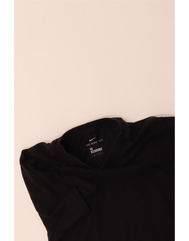 NIKE Mens Dri Fit T-Shirt Top Medium Black Cotton Vintage Nike and Second-Hand Nike from Messina Hembry 