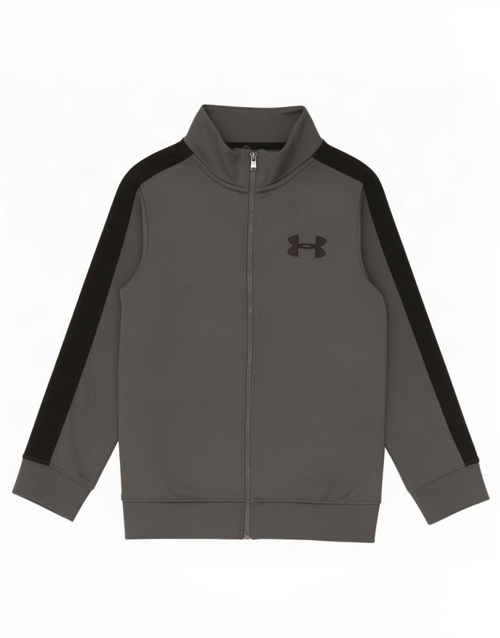 Giacca da tuta da ragazzo Under Armour 7-8 anni Small Grey Colourblock