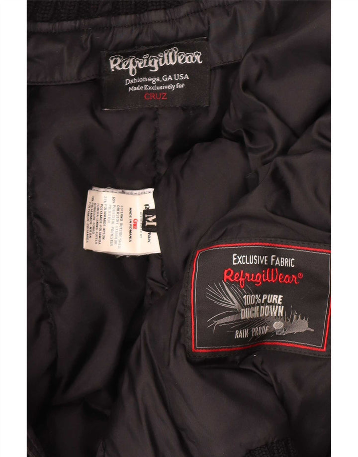 Refrigiwear Giacca imbottita con cappuccio Cruz da uomo UK 38 medio poliestere nero