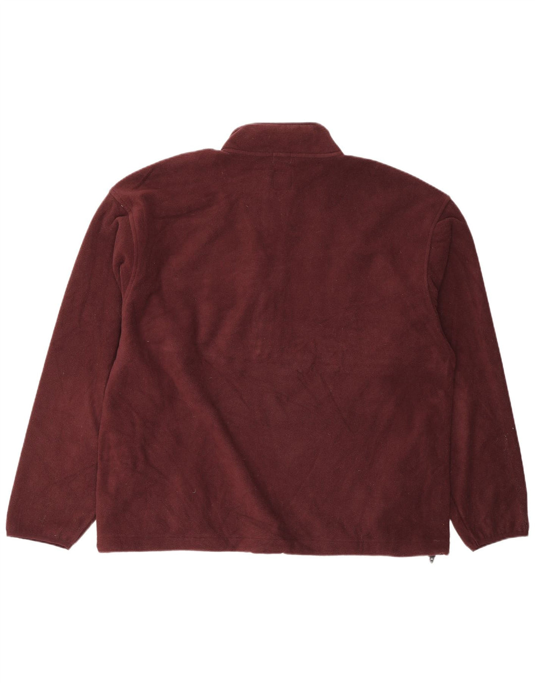 Maglione in pile da uomo con zip e collo Gap, grande, in poliestere bordeaux