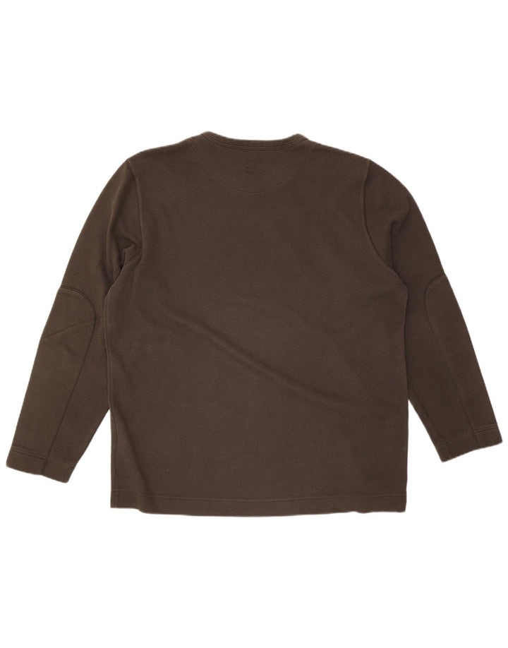 Top Hugo Boss da uomo a maniche lunghe 2XL cotone kaki