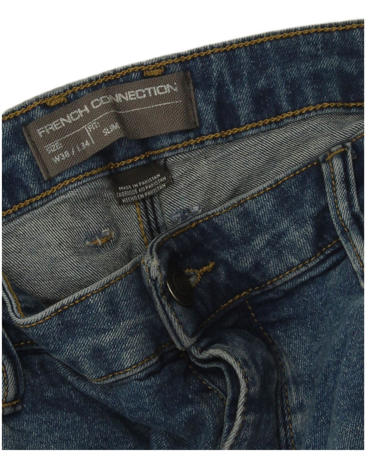 Jeans slim da uomo French Connection W38 L34 cotone blu