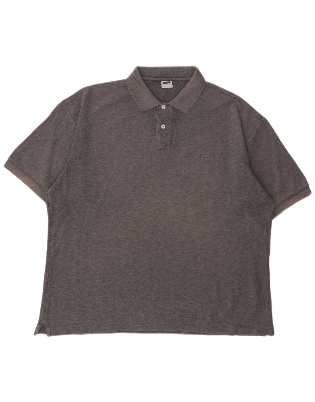 Polo da uomo Fila IT 56 XL in cotone chiazzato grigio