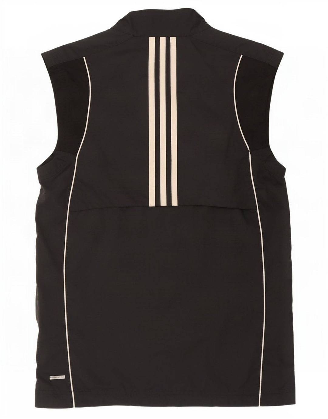 Giacca da ginnastica senza maniche Adidas Clima Proof da uomo piccola nera