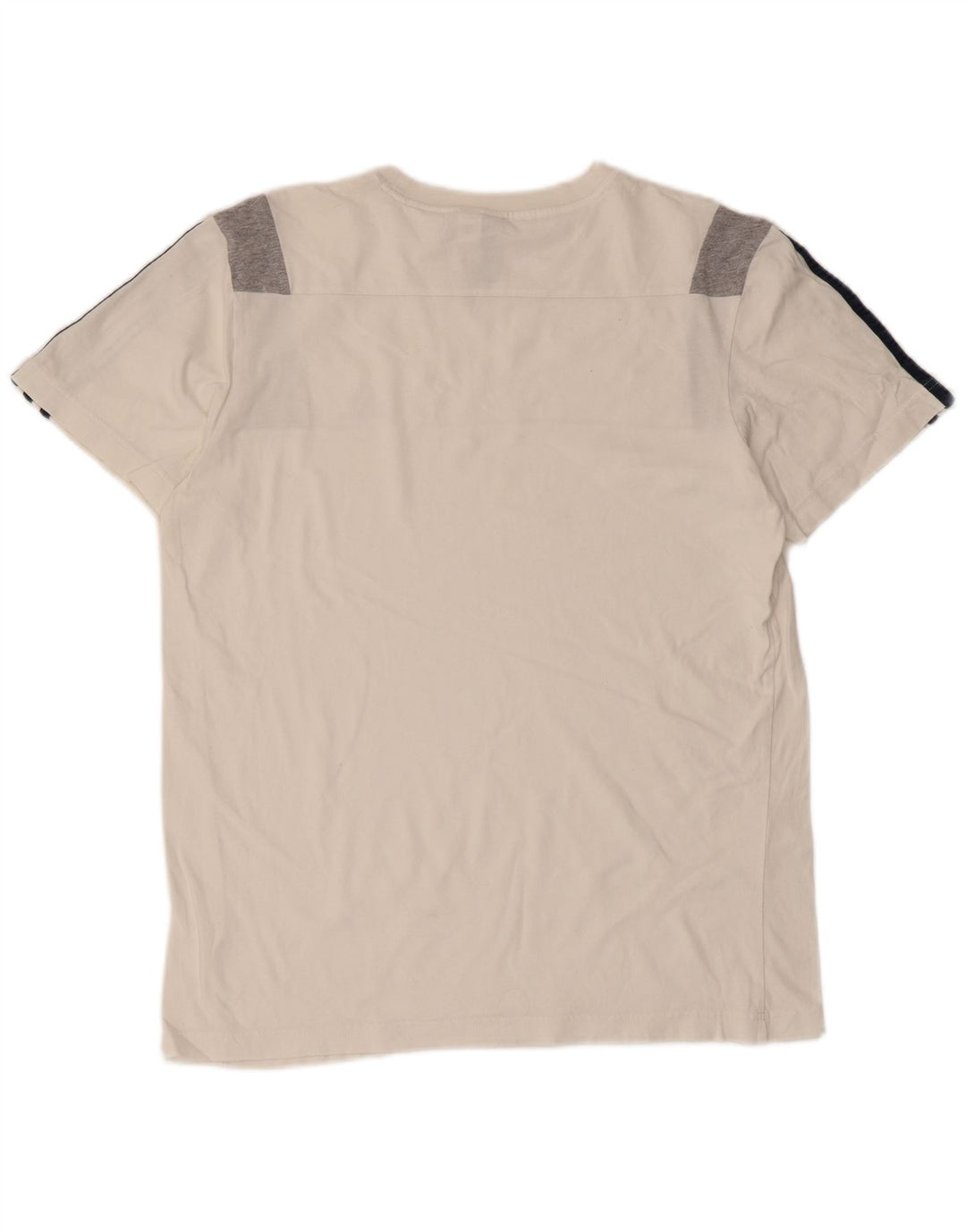 T-shirt da uomo Adidas Top in cotone color block bianco medio