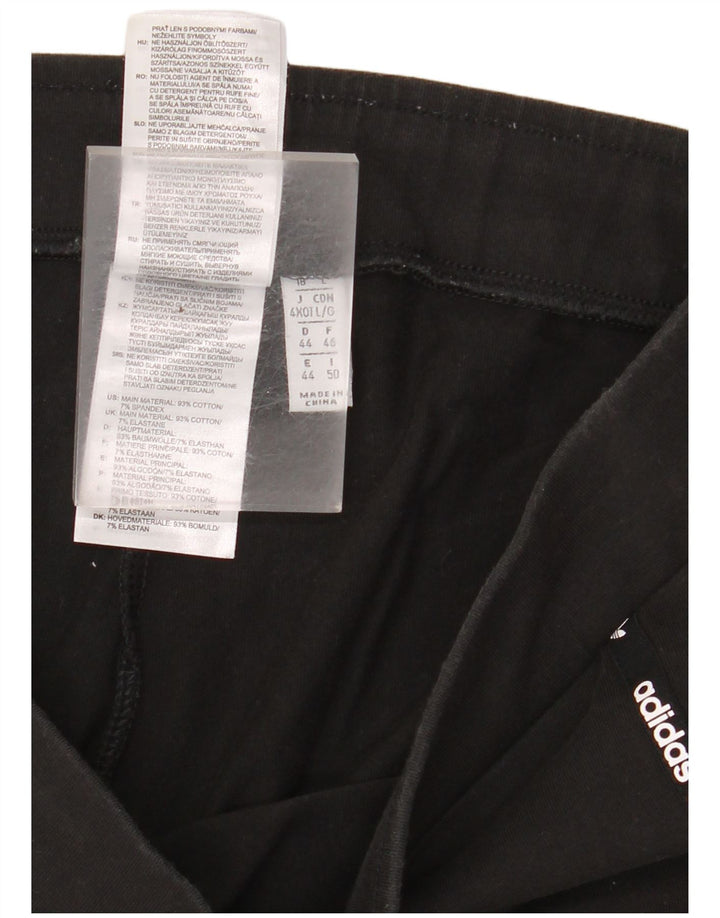 Leggings grafici da donna ADIDAS UK 18 XL cotone nero