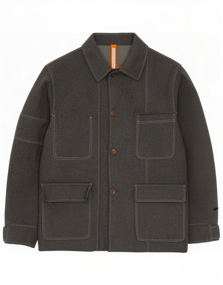 Giacca utility da uomo JC De Castelbajac IT 52 XL Lana grigia