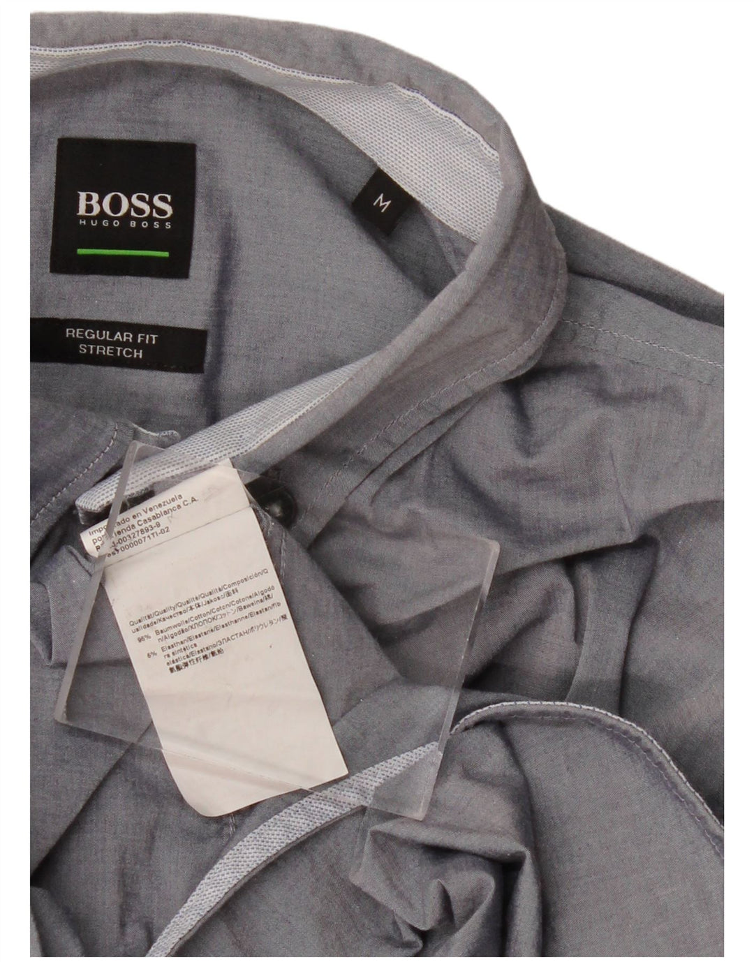 Camicia HUGO BOSS da uomo vestibilità regolare in cotone blu navy medio