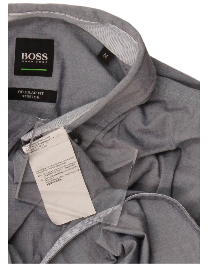 Camicia HUGO BOSS da uomo vestibilità regolare in cotone blu navy medio