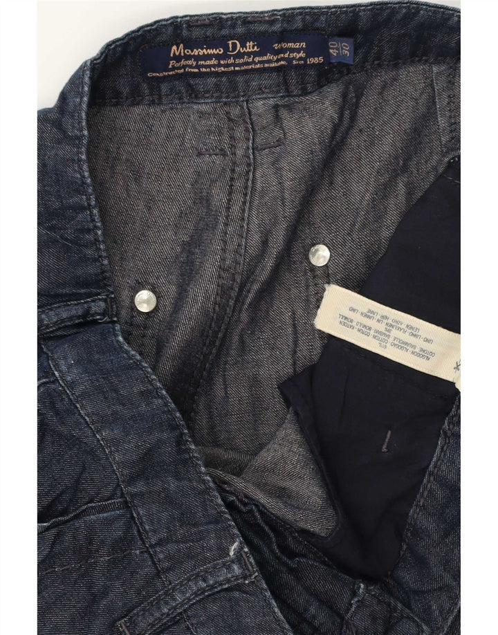 Pantaloncini di jeans da donna Massimo Dutti EU 40 Medio W30 Cotone blu navy