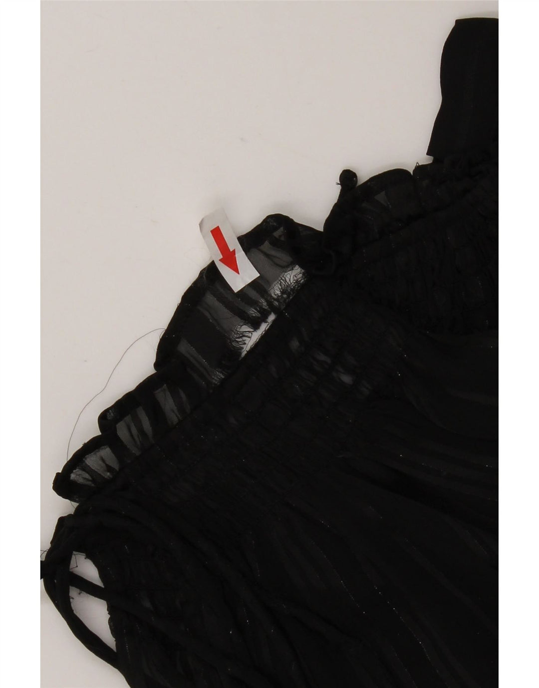 Top trasparente oversize a maniche lunghe da donna Marks & Spencer UK 6 XS Nero