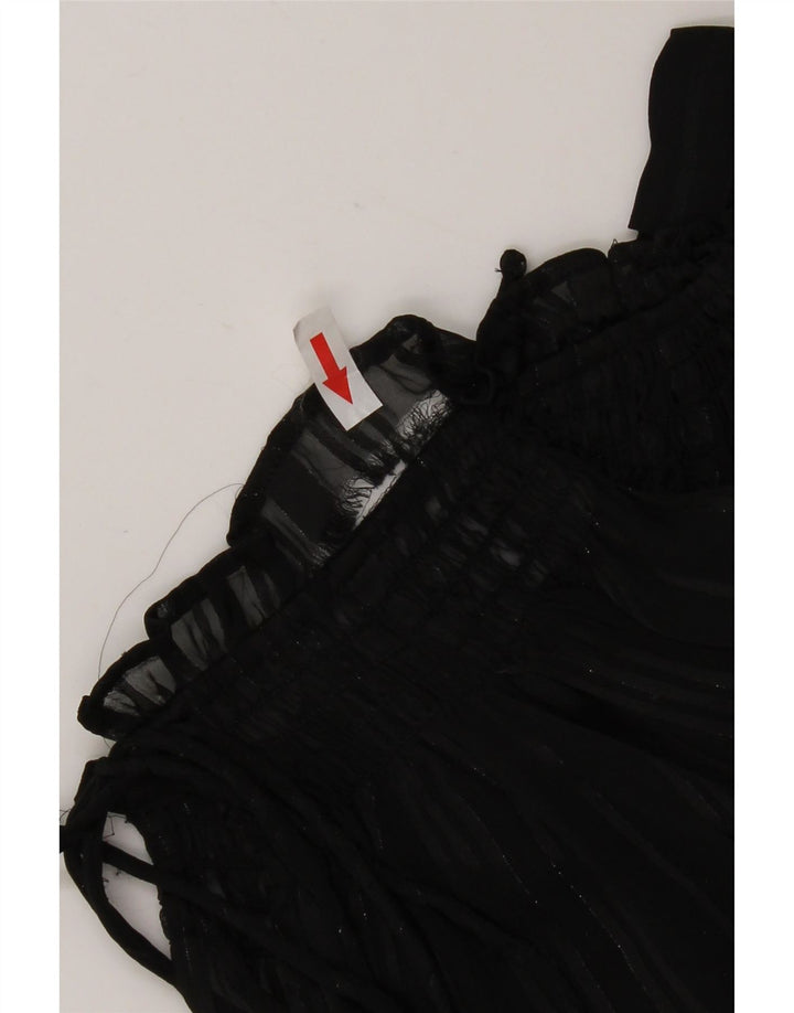 Top trasparente oversize a maniche lunghe da donna Marks & Spencer UK 6 XS Nero