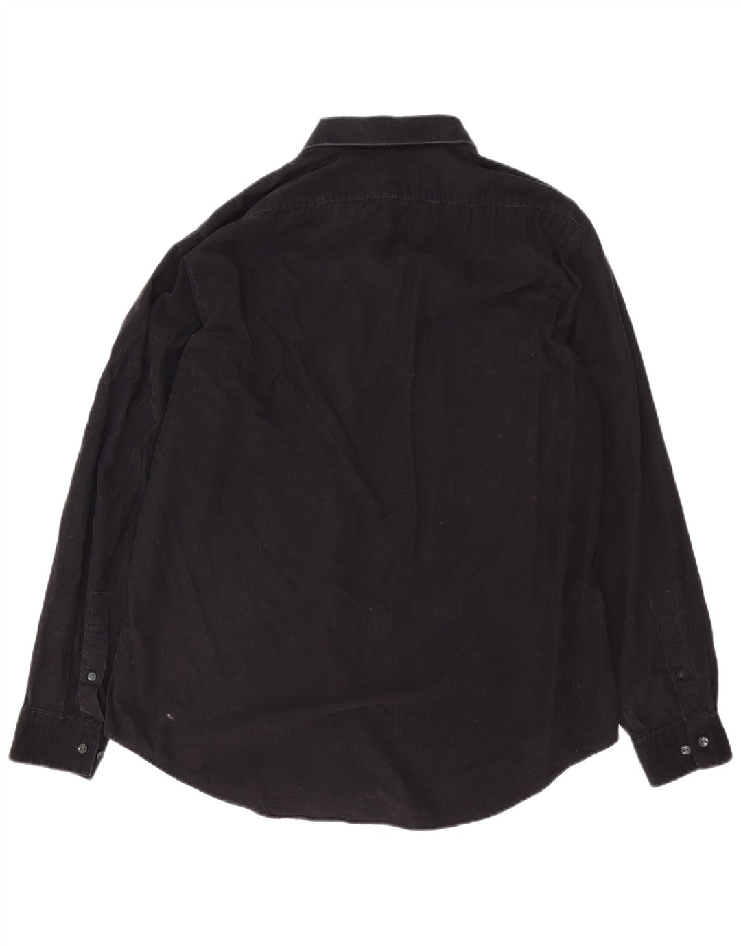 Camicia da uomo in velluto a coste Calvin Klein taglia 16 1/2 grande cotone nero