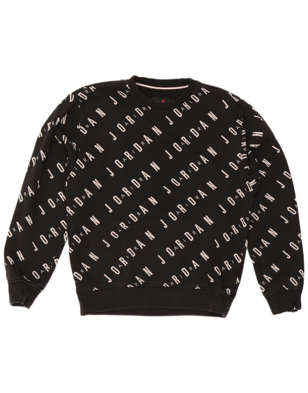 Felpa con grafica Jordan da uomo, piccola, in cotone nero