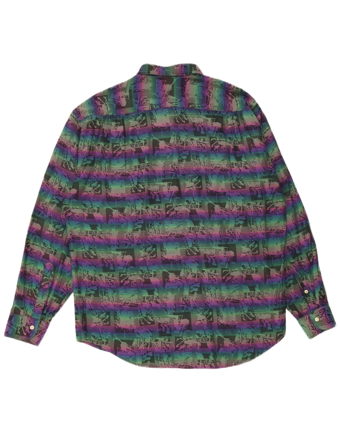 EMOZIONI Camicia Uomo Fantasia Astratta Grande Cotone Multicolore
