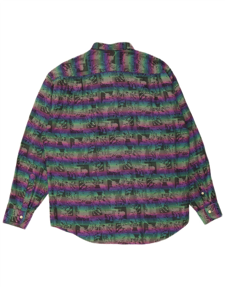 EMOZIONI Camicia Uomo Fantasia Astratta Grande Cotone Multicolore