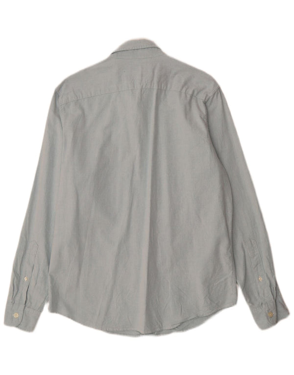 Camicia elasticizzata da uomo Abercrombie & Fitch grande in cotone blu