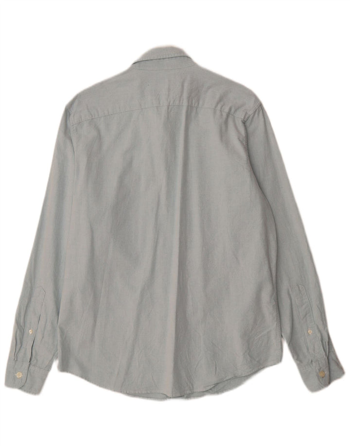 Camicia elasticizzata da uomo Abercrombie & Fitch grande in cotone blu