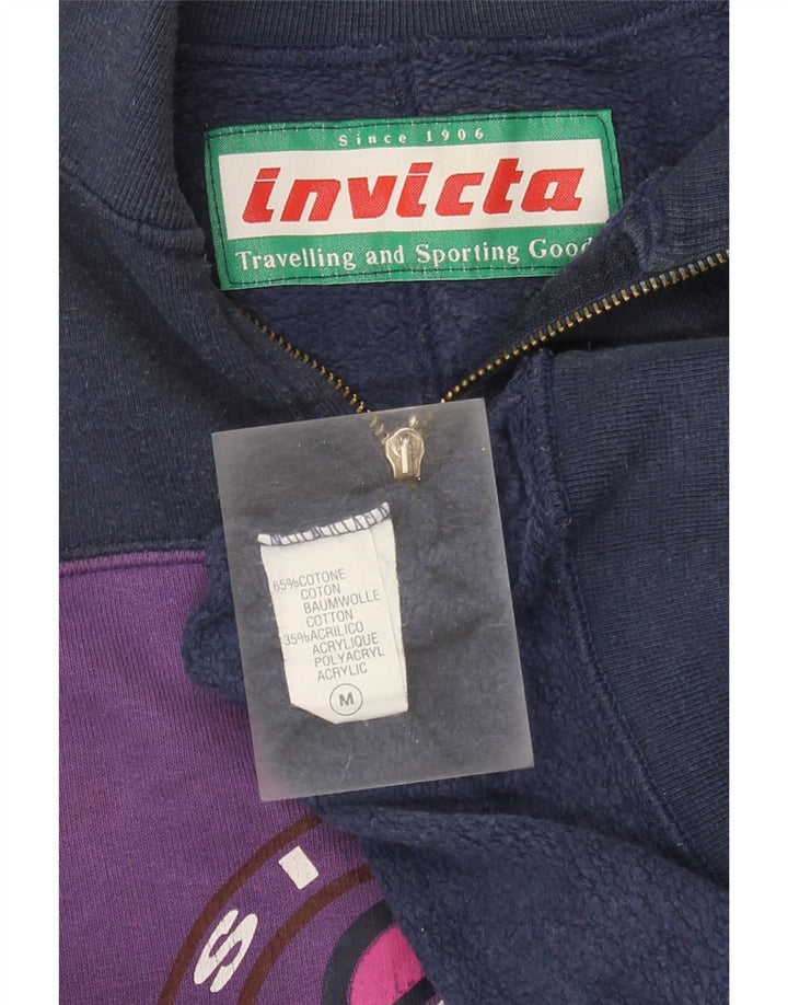 Felpa grafica da uomo Invicta, maglione medio, blu navy, color block