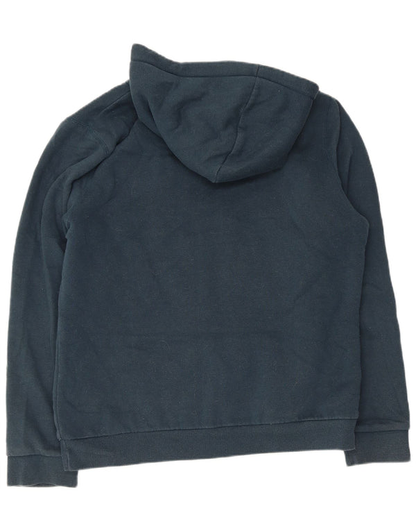Maglione con cappuccio e zip grafica da uomo Saltrock UK 16 Large in cotone blu navy