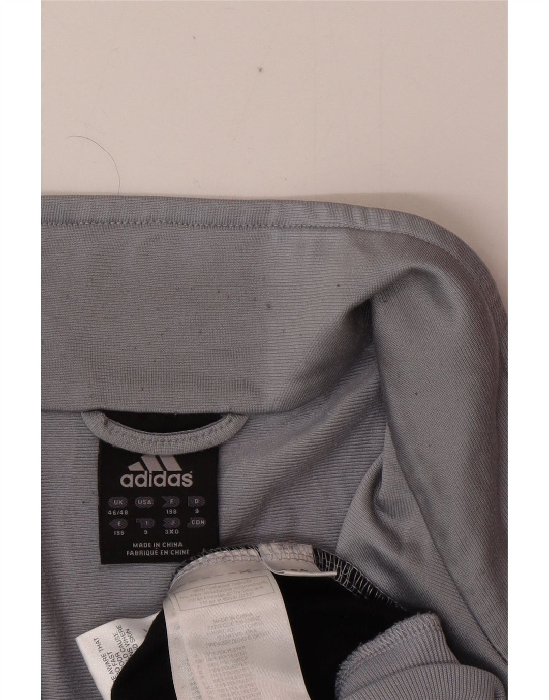 Giacca da tuta da uomo ADIDAS UK 46/48 XL Poliestere grigio