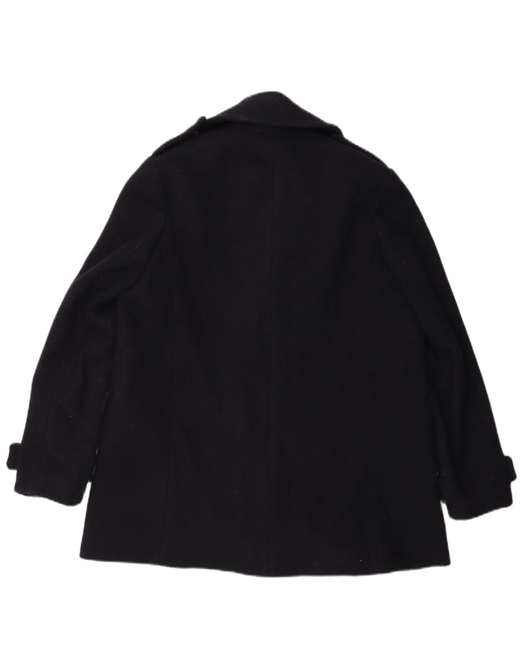 Superdry Mens Pea Coat UK 40 Large Navy Blue Wool