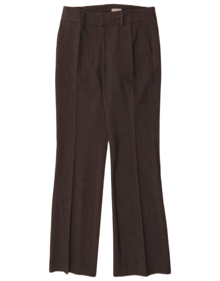 Pantaloni da abito bootcut da donna Stefanel EU 34 XS W28 L32 Poliestere marrone