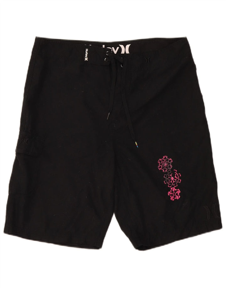 Pantaloncini da bagno da uomo Hurley medio nero in poliestere