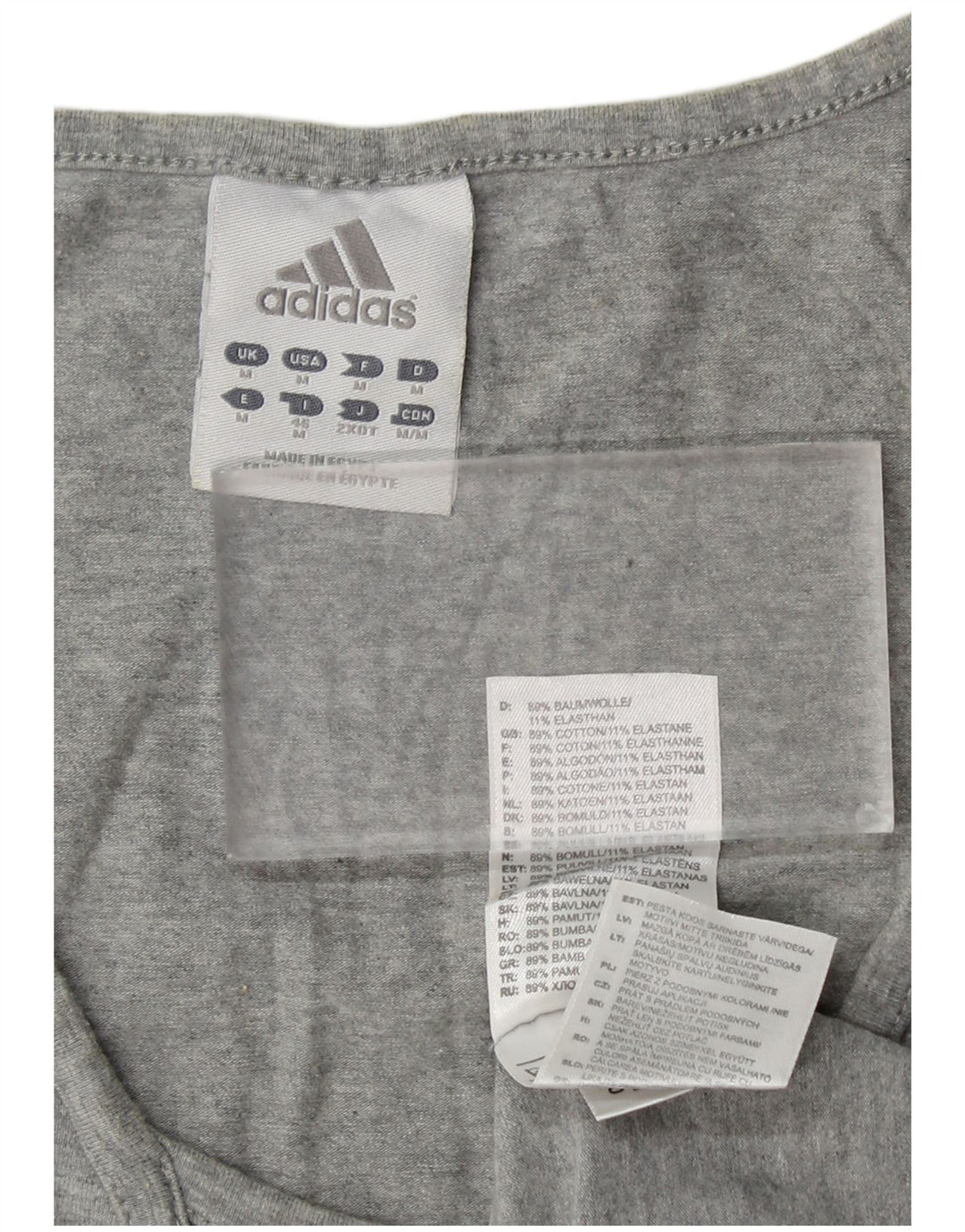 Canotta grafica da donna ADIDAS UK 12 Cotone grigio medio