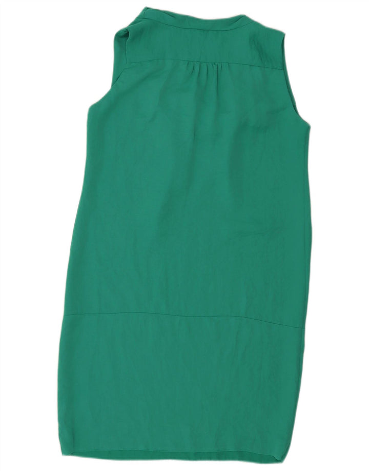 Abito a trapezio senza maniche da donna Zara UK 14 verde medio