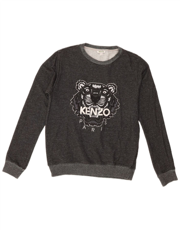 Felpa grafica da bambino Kenzo 15-16 anni in cotone grigio
