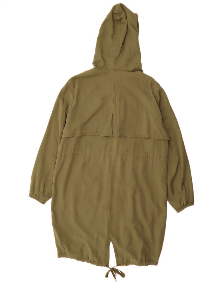 Giacca Parka con cappuccio da donna Marks & Spencer UK 16 Large Poliestere kaki