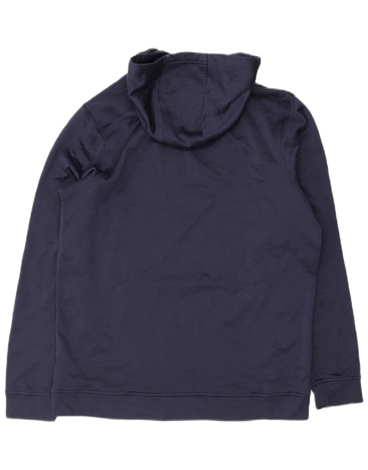 Felpa con cappuccio grafica da uomo Under Armour medio blu navy