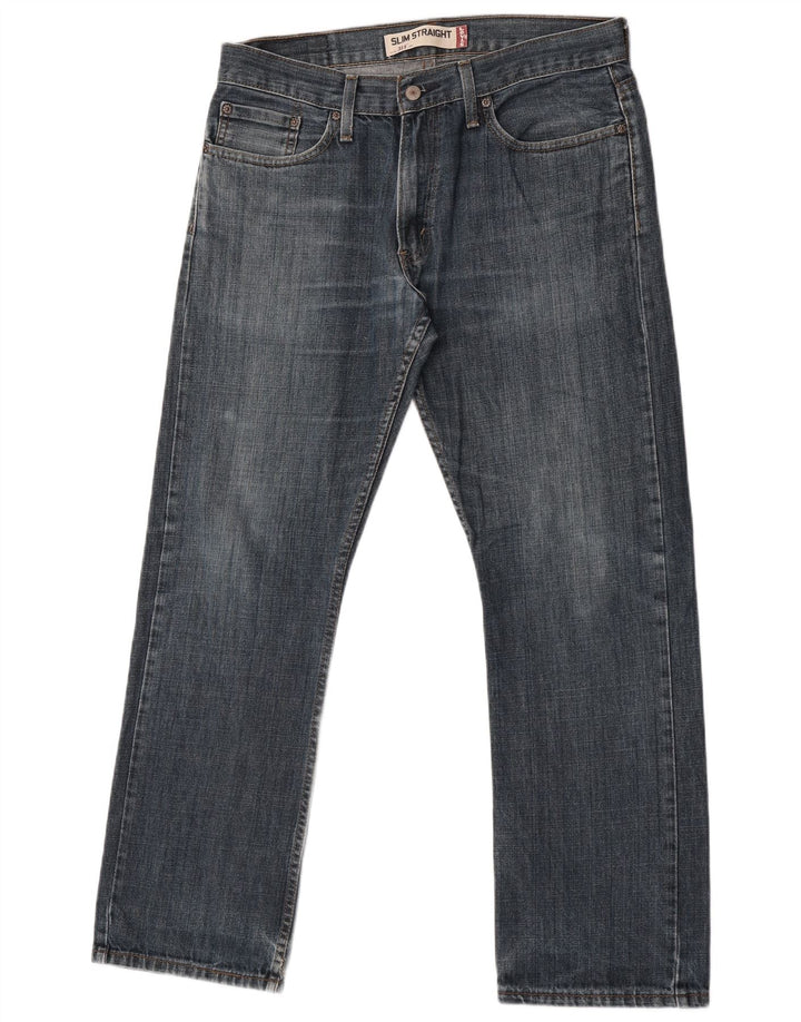 Levi's Uomo 514 Slim Jeans dritti W34 L40 Cotone Blu