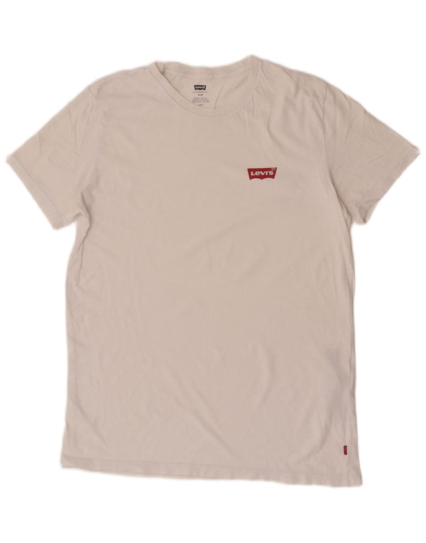 T-shirt da uomo Levi's Top Large in cotone bianco