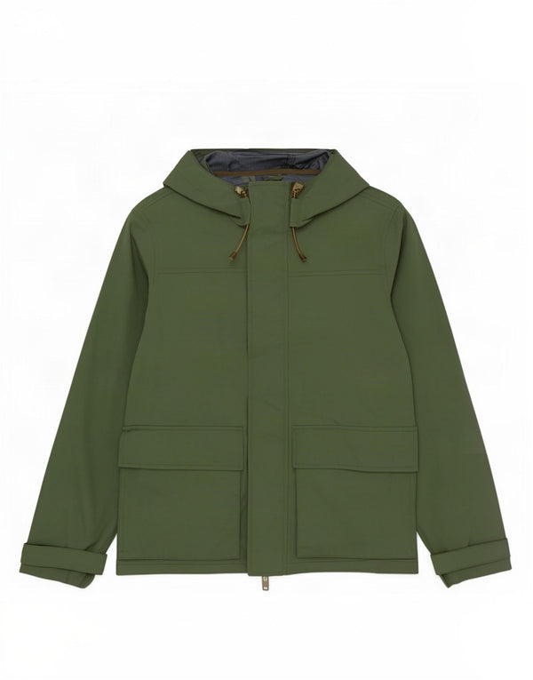 Giacca pratica da uomo con cappuccio J. Crew UK 36 Small Verde Poliestere