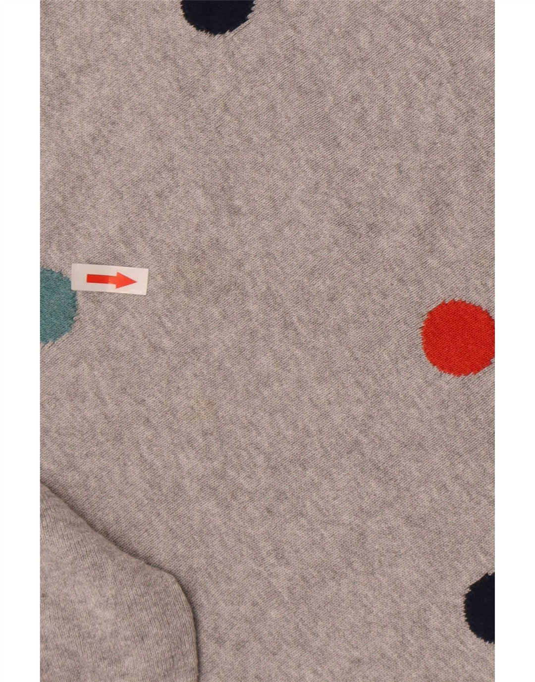 Maglione maglione con scollo a barca da donna di White Stuff UK 10 Piccolo pois grigio