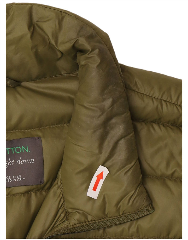 Giacca imbottita da donna Benetton UK 10 piccola verde